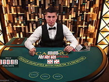 Der Live Casino Hold'em Tisch bei Royal Panda