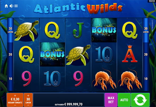 Eine kostenlose Demo-Version des Atlantic Wilds Slots.