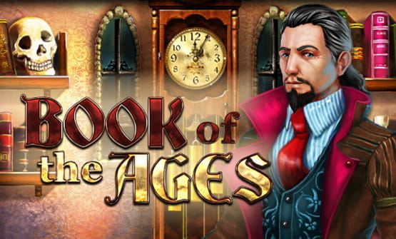 Logo des online Slots Book of the Ages.