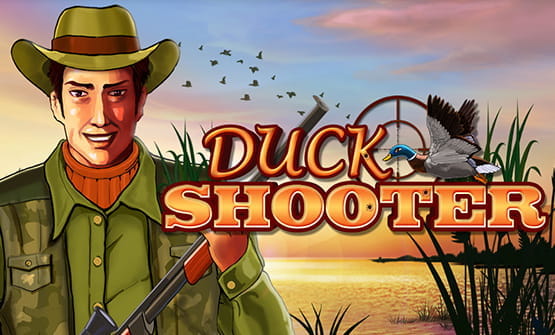 Das Logo des Spielautomats Duck Shooter.