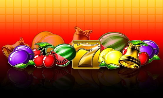 Der Golden Fruits online Spielautomat - Starbilschirm.