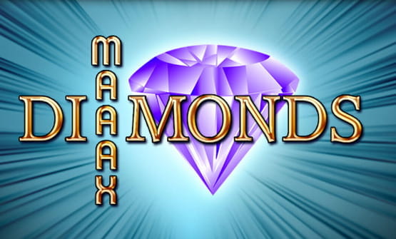 Das Logo des Online Spielautomaten Maaax Diamonds.