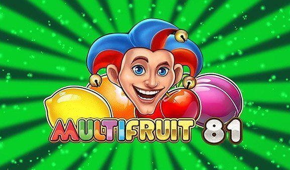 Das Bild zeigt das Logo des Spiels Multifruit 81. 