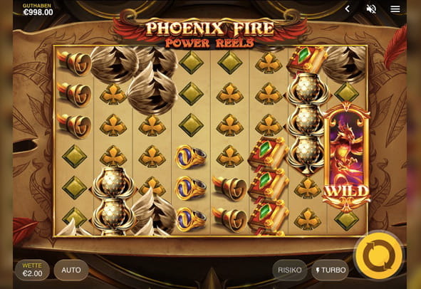 Eine kostenlose Demo-Version des Phoenix Fire Power Reels Slots.