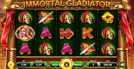 Der Slot Immortal Gladiator von SlotVision.