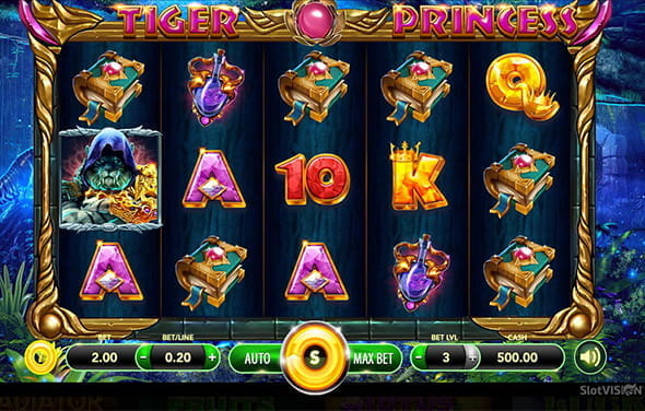 Der Slot Tiger Princess von SlotVision.