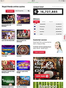Alle Spiele im Überblick bei Royal Panda.