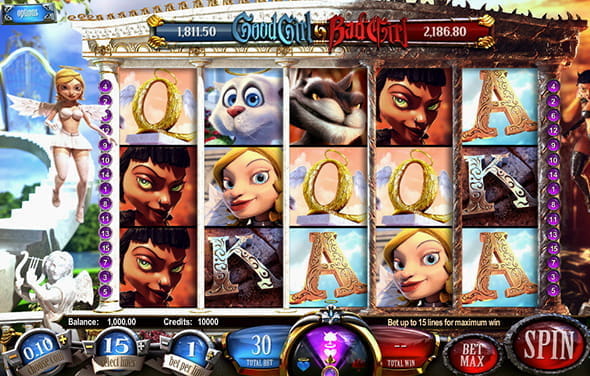 Der Slot Good Girl Bad Girl von Betsoft hat mit 97,79% die höchste Auszahlungsquote.