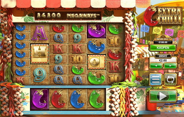 Der Extra Chilli Slot von Big Time Gaming hat einen RTP-Wert von 96,82%.