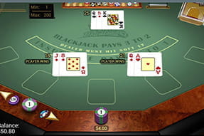 Mobilvariante Klassisches Blackjack bei Spin Casino