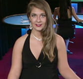 Live Croupier Adele im Spin Casino.