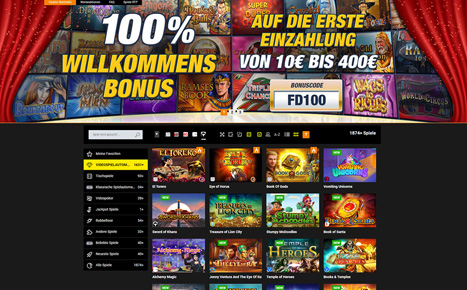 Die Webseite des Netbet Casinos.