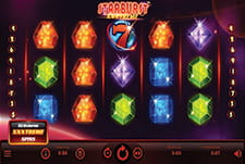 Der Einstiegsbildschirm vom top Slot Starburst XXXtreme.