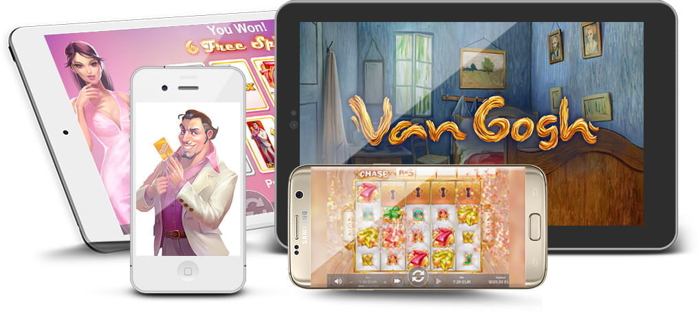 Slots des Herstellers Sthlm Gaming dargestellt auf mobilen Endgeräten.