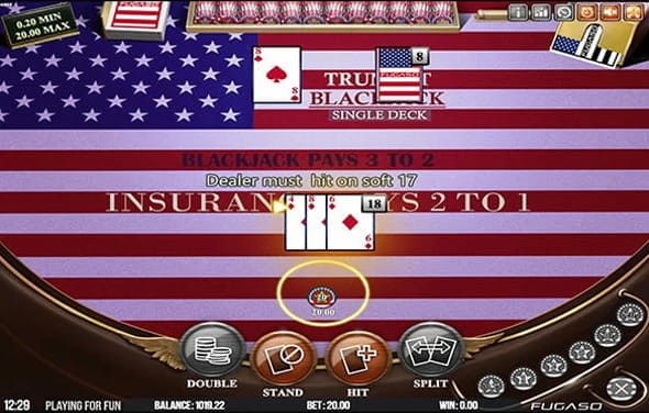Trump It Blackjack Classic von Fugaso.