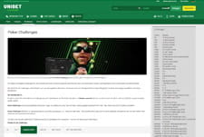 Überblick der vorhandenen Cash Games.