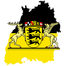 Wappen von Baden-Württemberg.