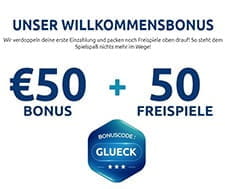 Willkommensbonus im DrückGlück Casino.