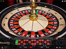 Ein Speed Roulette Tisch bei der Drehung