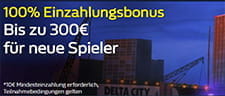 100% Einzahlungsbonus für neue Spieler.
