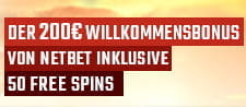 Der Willkommensbonus bei NetBet