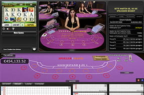 An den Live Baccarat Tischen kann man nebenbei auch kleine Minispiele mit kleinen Einsätzen spielen