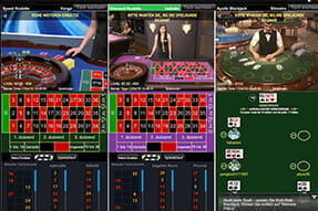 Bei Winner kann an mehreren Live Tischen gleichzeitig gespielt werden